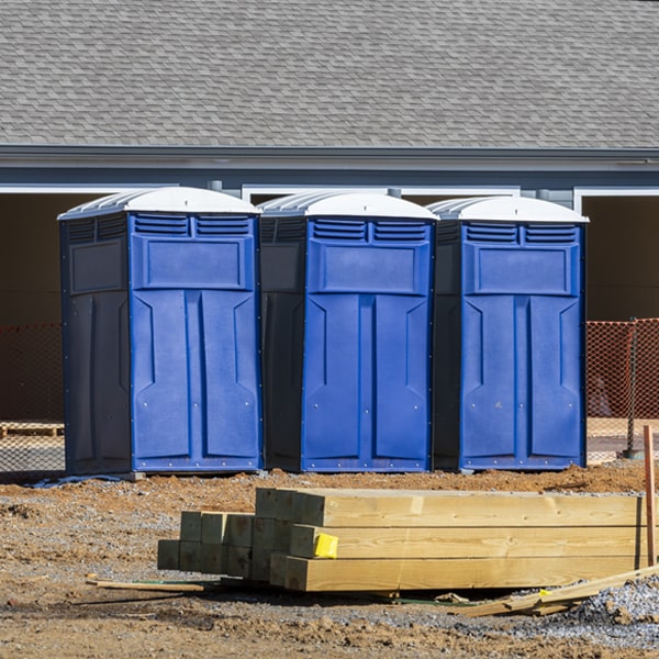 is there a specific order in which to place multiple portable toilets in Belmont